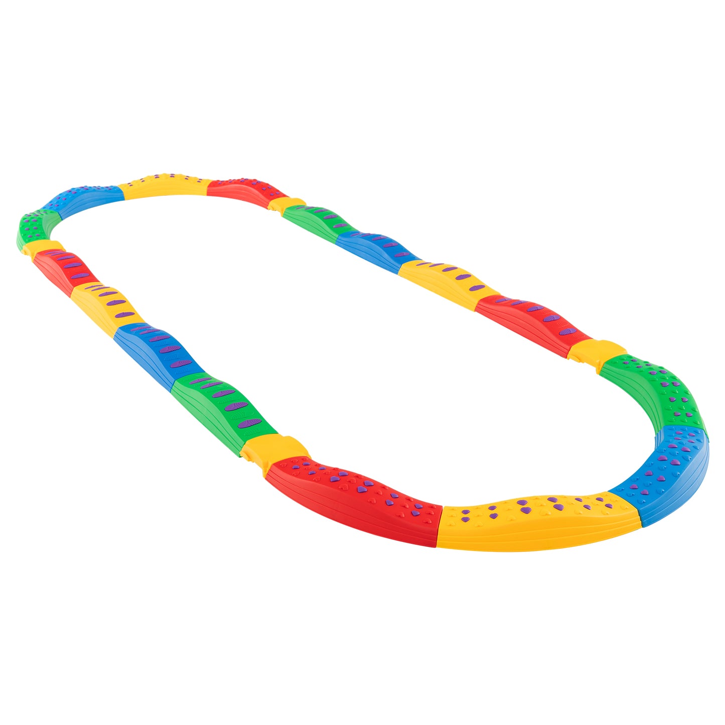 Kids Balance Beams 20 Pieces Stepping Stones with Bottom Mats-Multicolor