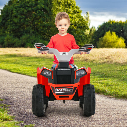 Kids Ride on ATV with Direction Control Large Seat-Red
