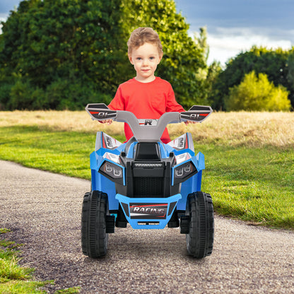 Kids Ride on ATV with Direction Control Large Seat-Blue