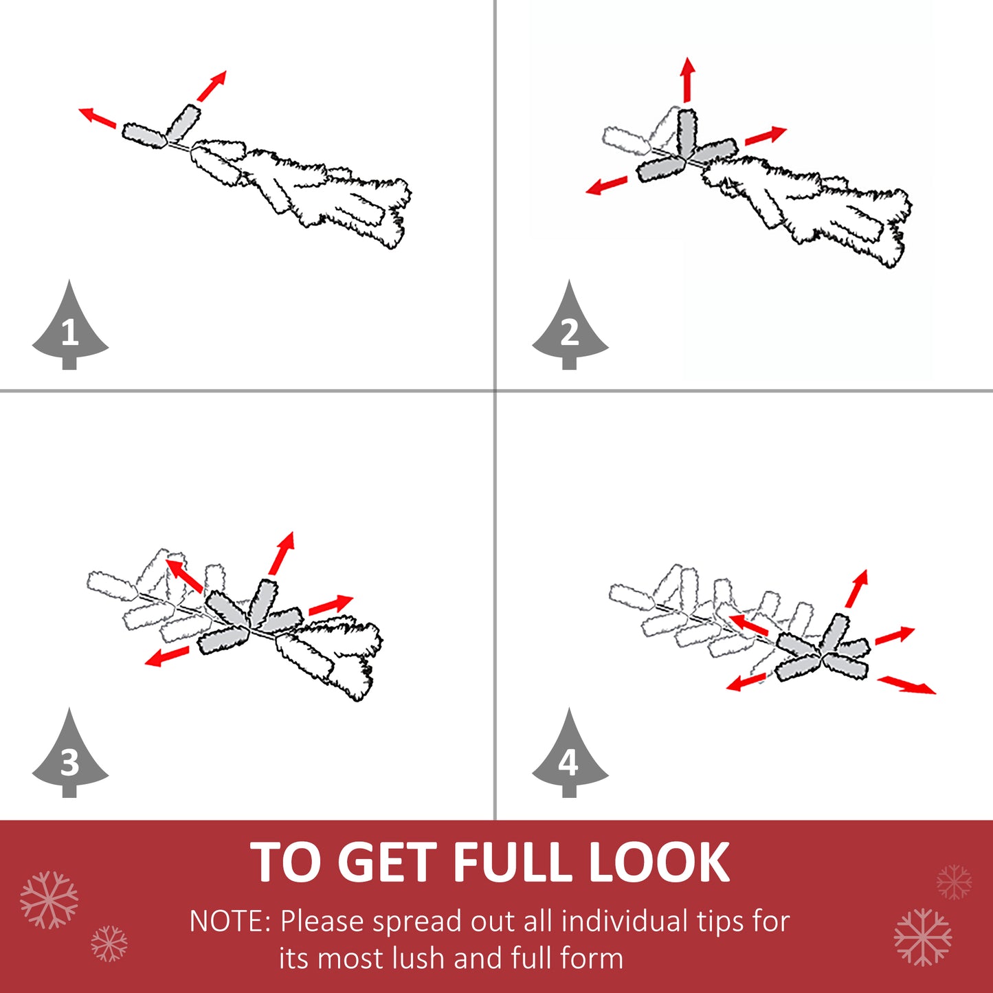 HOMCOM 1.5m Prelit Christmas Tree Artificial Tree, Metal Stand-Green