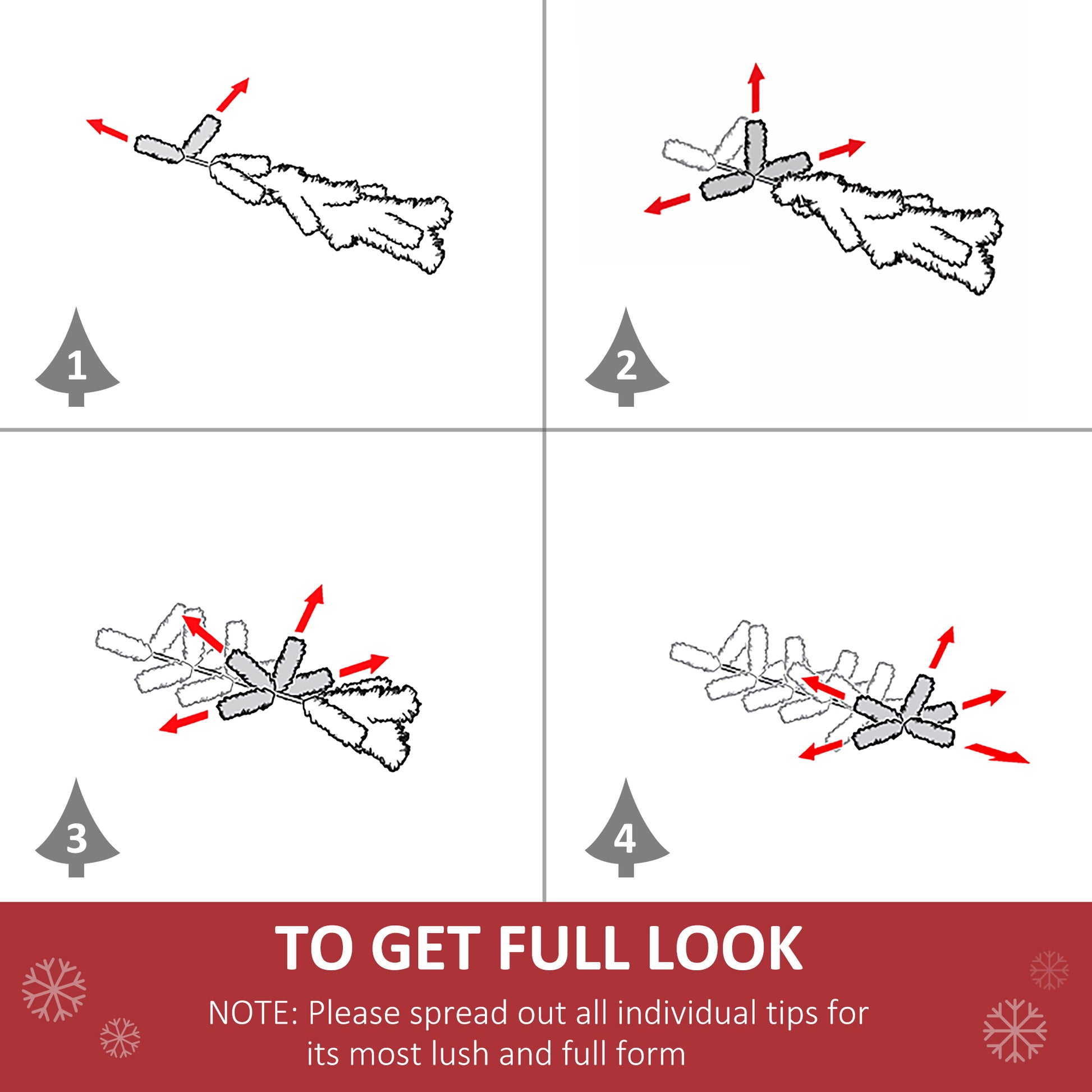 HOMCOM 1.5m Prelit Christmas Tree Artificial Tree, Metal Stand-Green