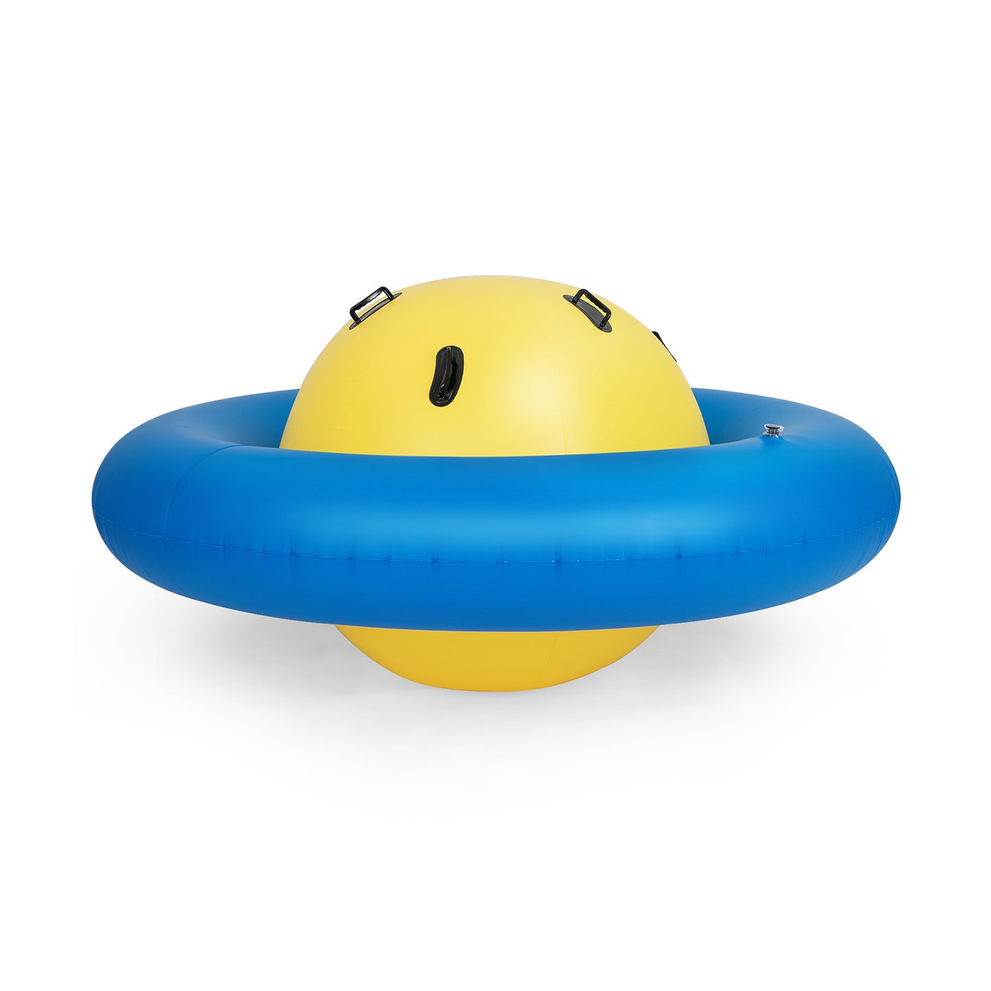 Inflatable Dome Rocker Bouncer for Kids with 6 Built-in Handles-Yellow