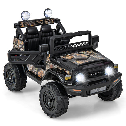 12V 7Ah Licensed Toyota FJ Cruiser Electric Car with Remote Control-Black