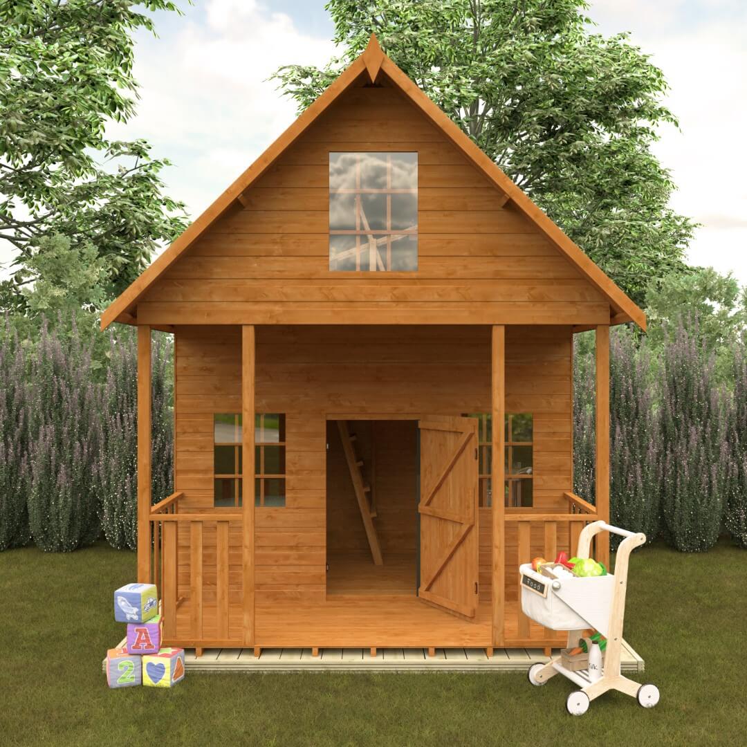 GardenArch 8x8 Lodge Wooden Shed