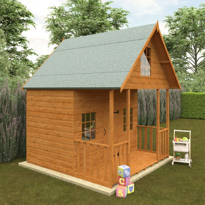 GardenArch 8x8 Lodge Wooden Shed