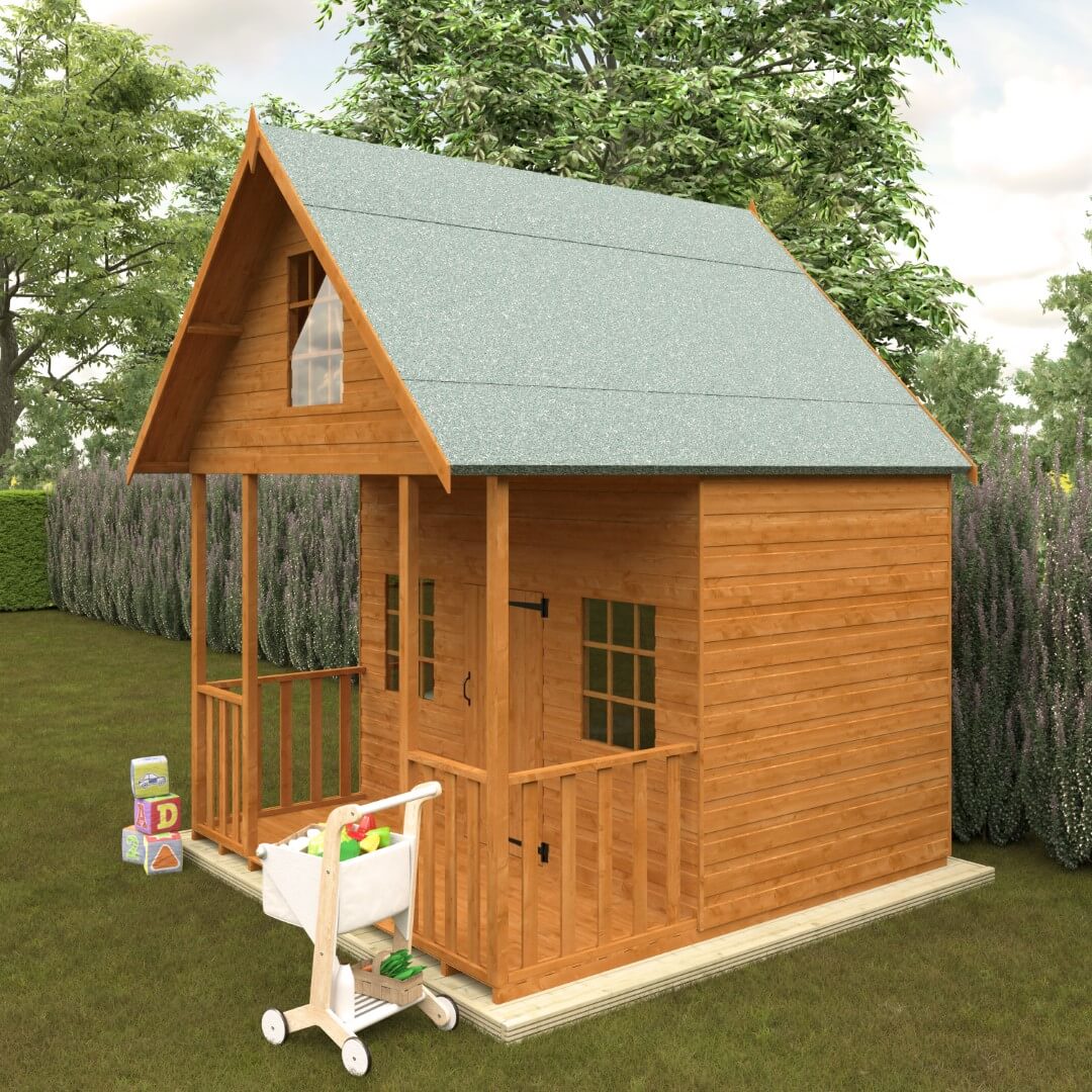 GardenArch 8x8 Lodge Wooden Shed