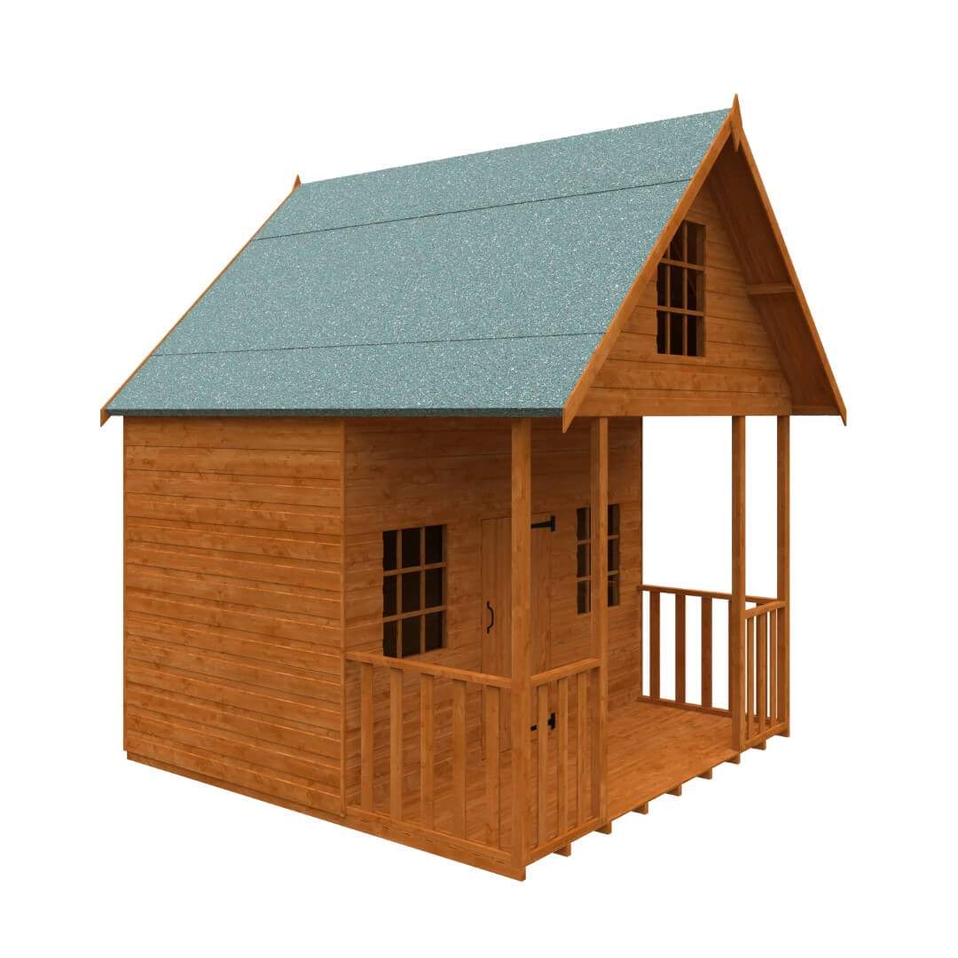 GardenArch 8x8 Lodge Wooden Shed