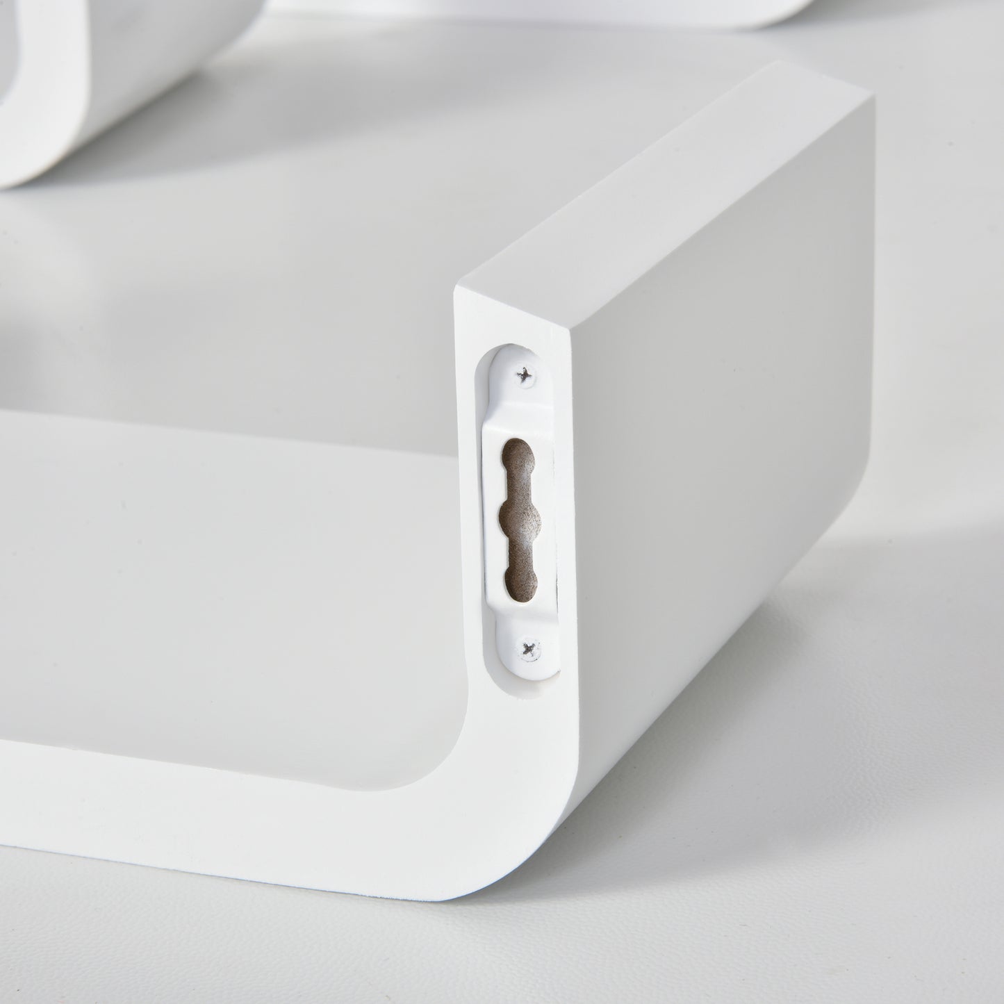 HOMCOM 3 pcs U Shaped Shelves Set-White 