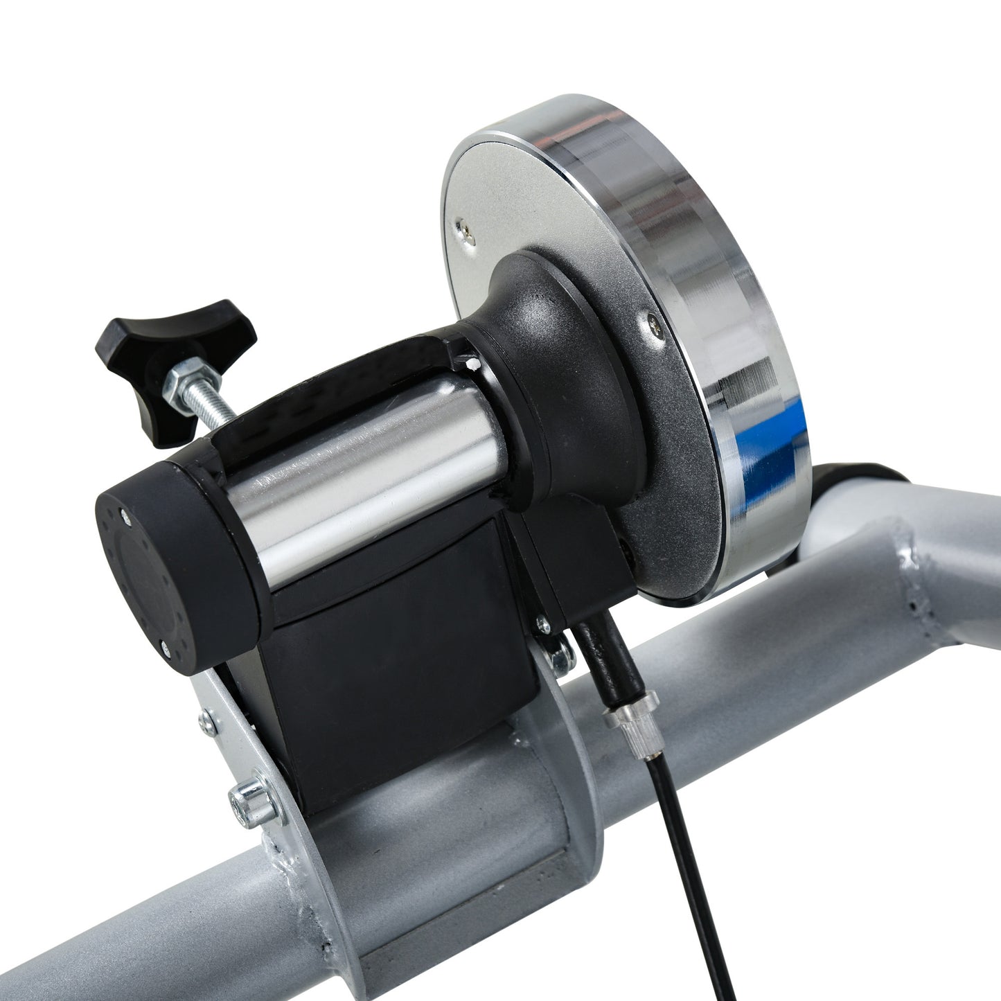 HOMCOM Steel 8-Level Indoor Stationary Bike Trainer Frame Bike Rack Exercises Blue