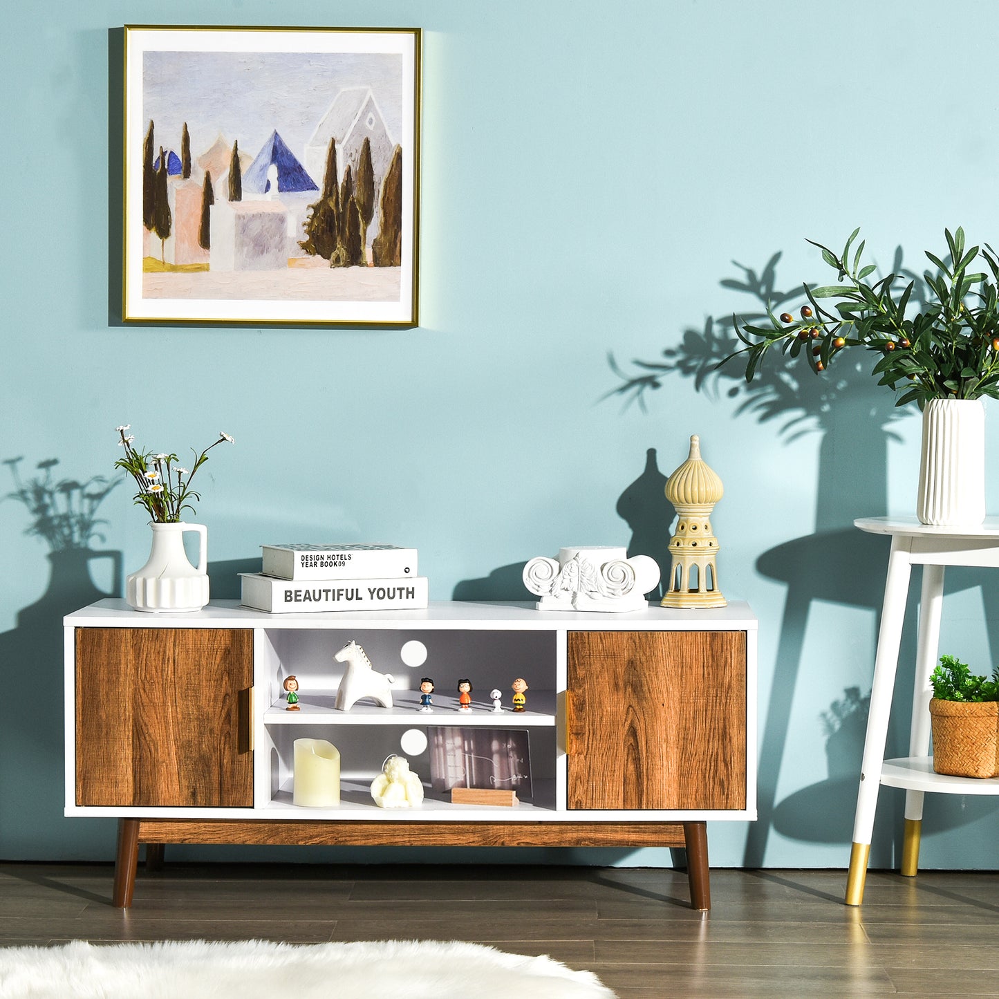 Mid-Century Modern Media Console for Living Room Bedroom