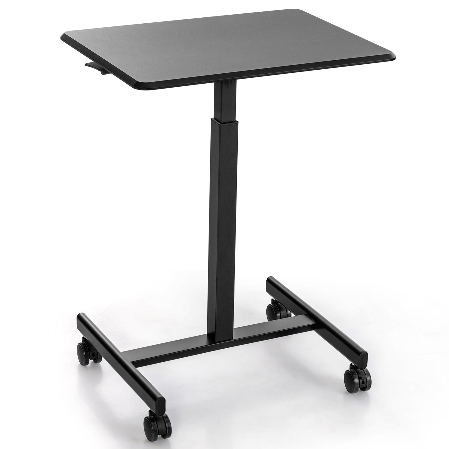 Height Adjustable Rolling Standing Desk-Black