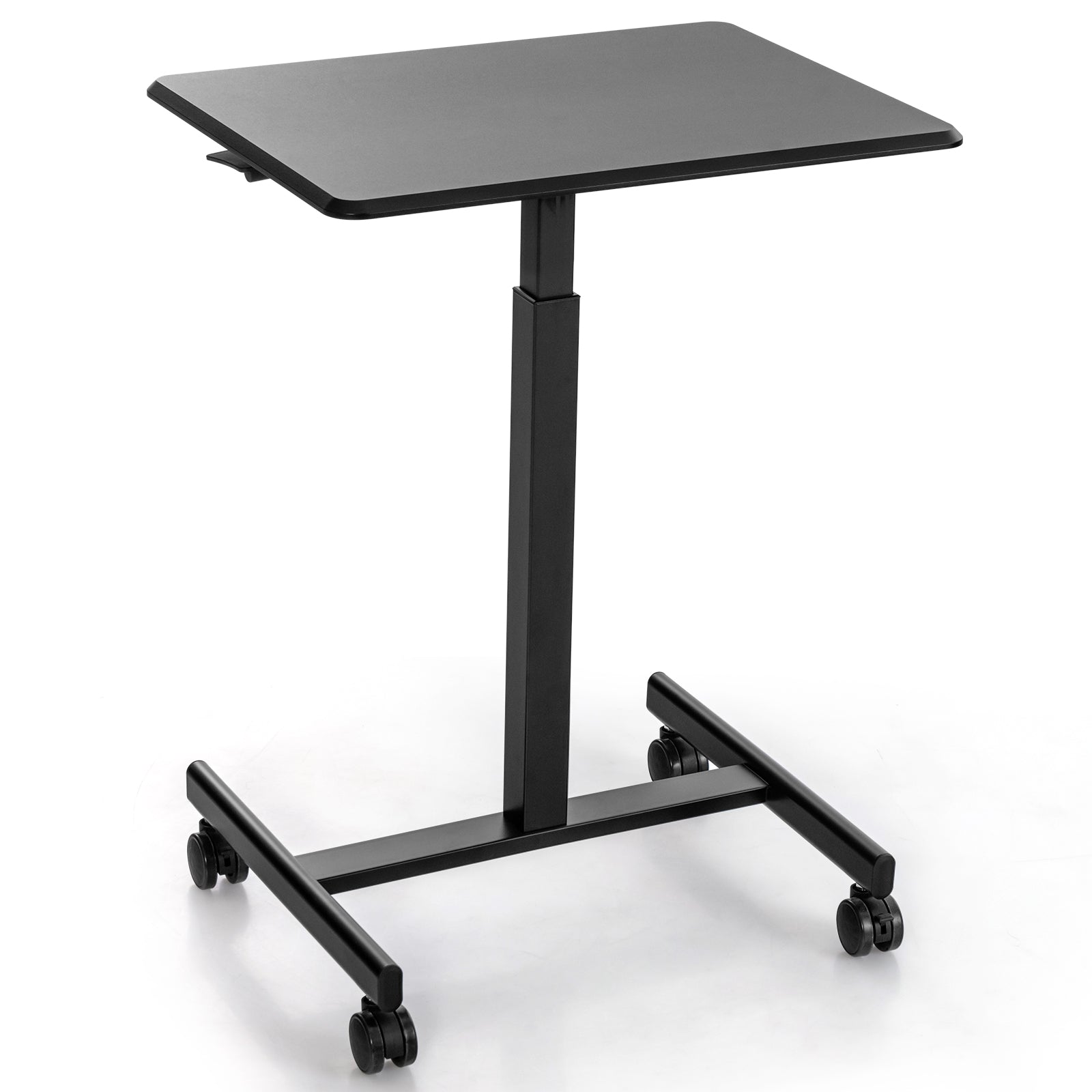 Height Adjustable Rolling Standing Desk-Black