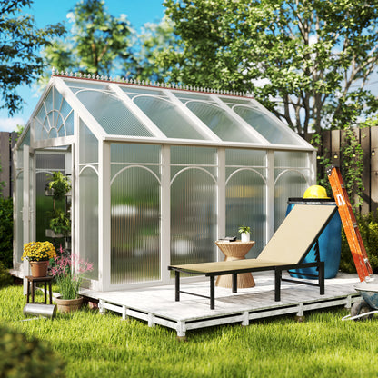 Outsunny Reclining Sun Lounger - Khaki