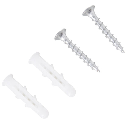 HOMCOM Wood Wall/Standing Magazine Holders Book Rack Shelf 4 Tiers Space Saving Design Water Resist Home Office Decoration