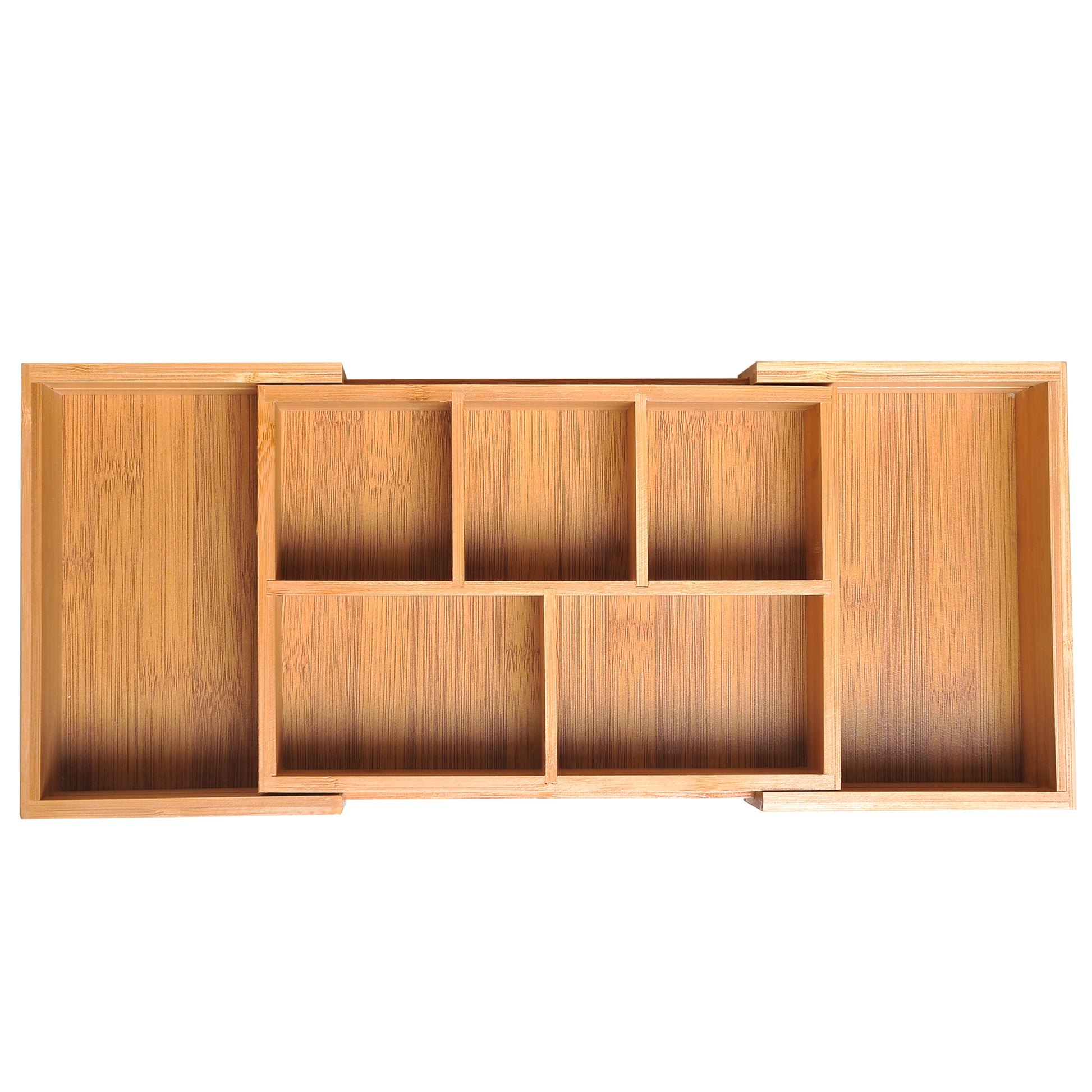 HOMCOM Extendable Drawer Organiser Tray Drawer Inserts Storage Holder Dividers 24.6-41cm
