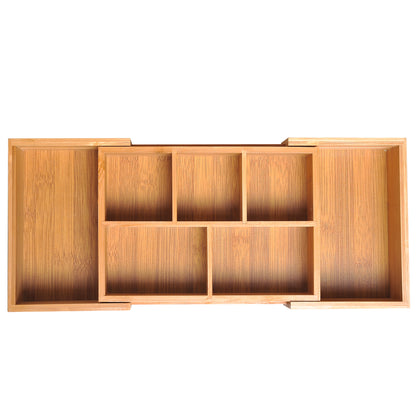 HOMCOM Extendable Drawer Organiser Tray Drawer Inserts Storage Holder Dividers 24.6-41cm