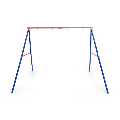 Large Metal Swing Stand with Heavy Duty A-Frame-Red