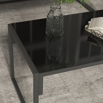 Outsunny Four-Piece Relaxed Back Garden Dining Set - Black/Grey