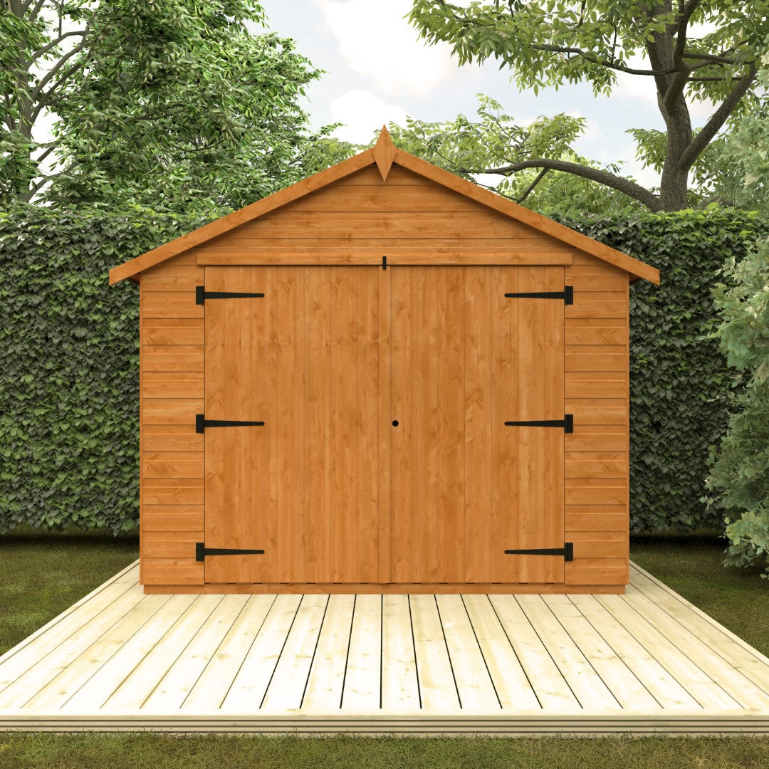 GardenArch 3x7 Apex Compact Wooden Shed