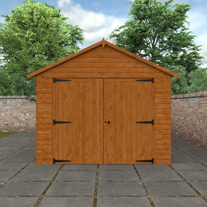 GardenArch 18x10 Garage Wooden Shed