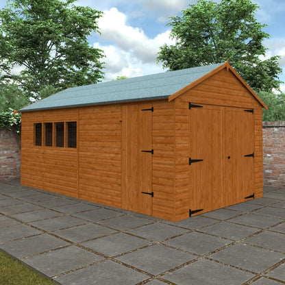 GardenArch 18x10 Garage Wooden Shed