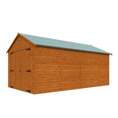 GardenArch 18x10 Garage Wooden Shed
