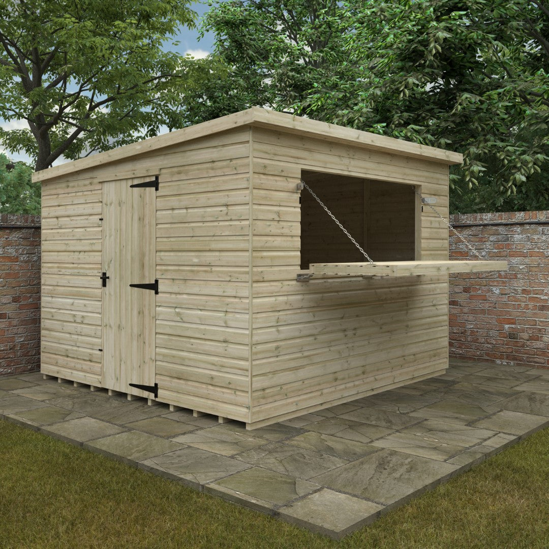 GardenArch 10x10w The  Bar Shed