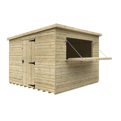 GardenArch 10x10w The Bar Wooden Shed