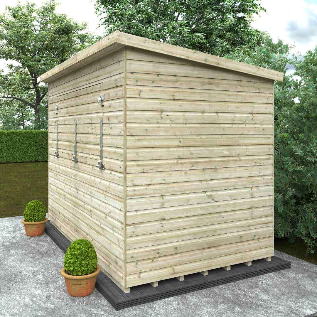 GardenArch 10x6w The Bar Wooden Shed