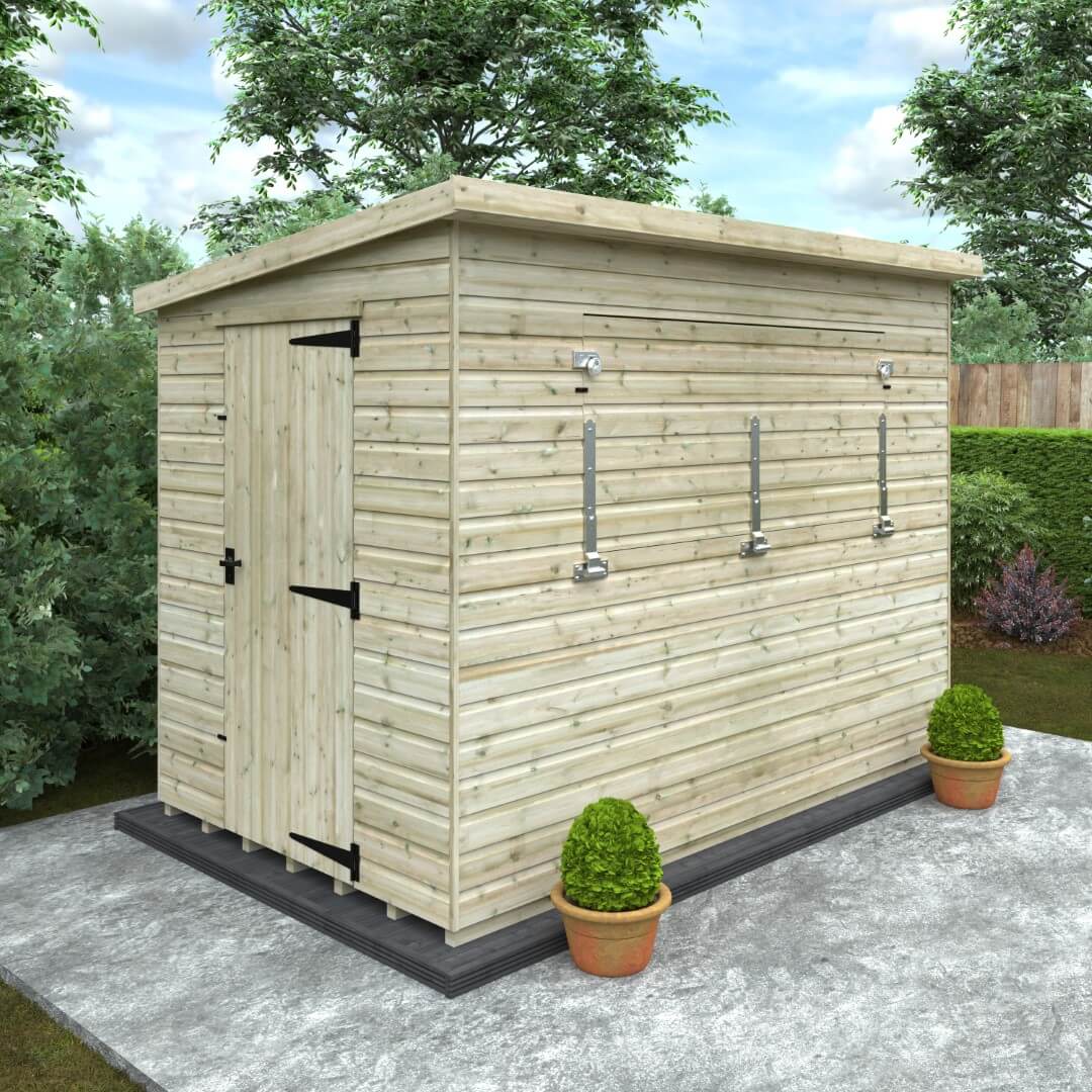 GardenArch 10x6w The Bar Wooden Shed
