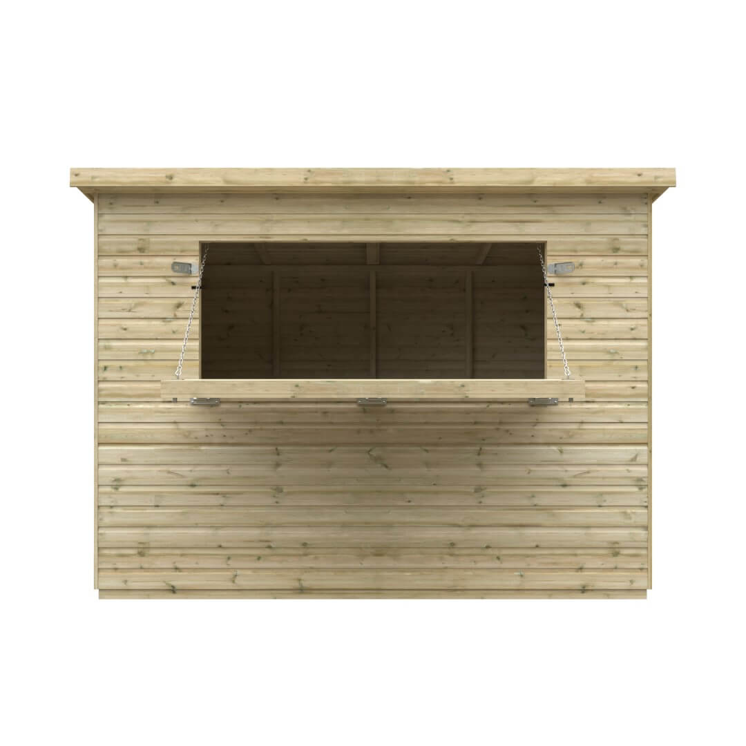 GardenArch 10x6w The Bar Wooden Shed
