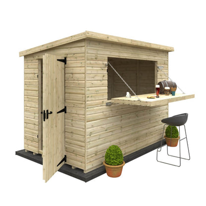 GardenArch 10x6w The Bar Wooden Shed