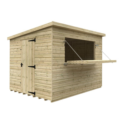GardenArch 10x8w The Bar Wooden Shed