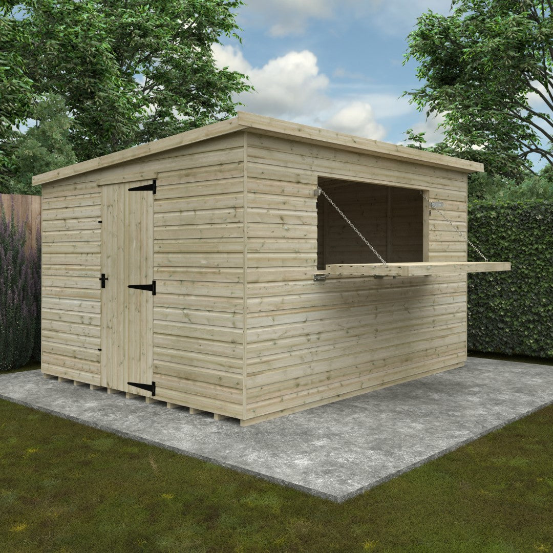 GardenArch 12x10w The  Bar Shed