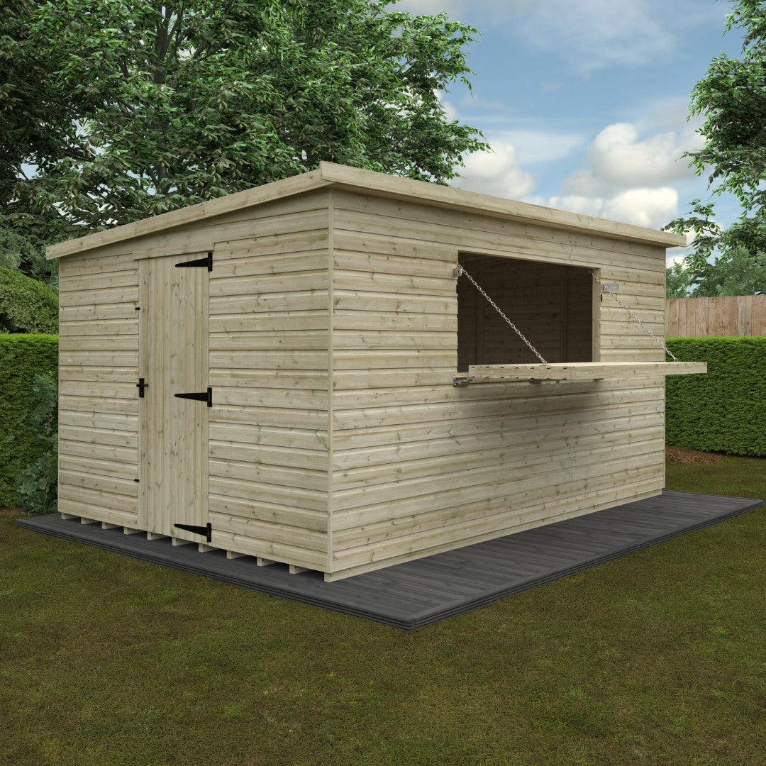 GardenArch 14x10w The  Bar Shed