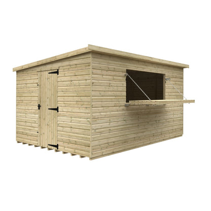 GardenArch 14x10w The Bar Wooden Shed