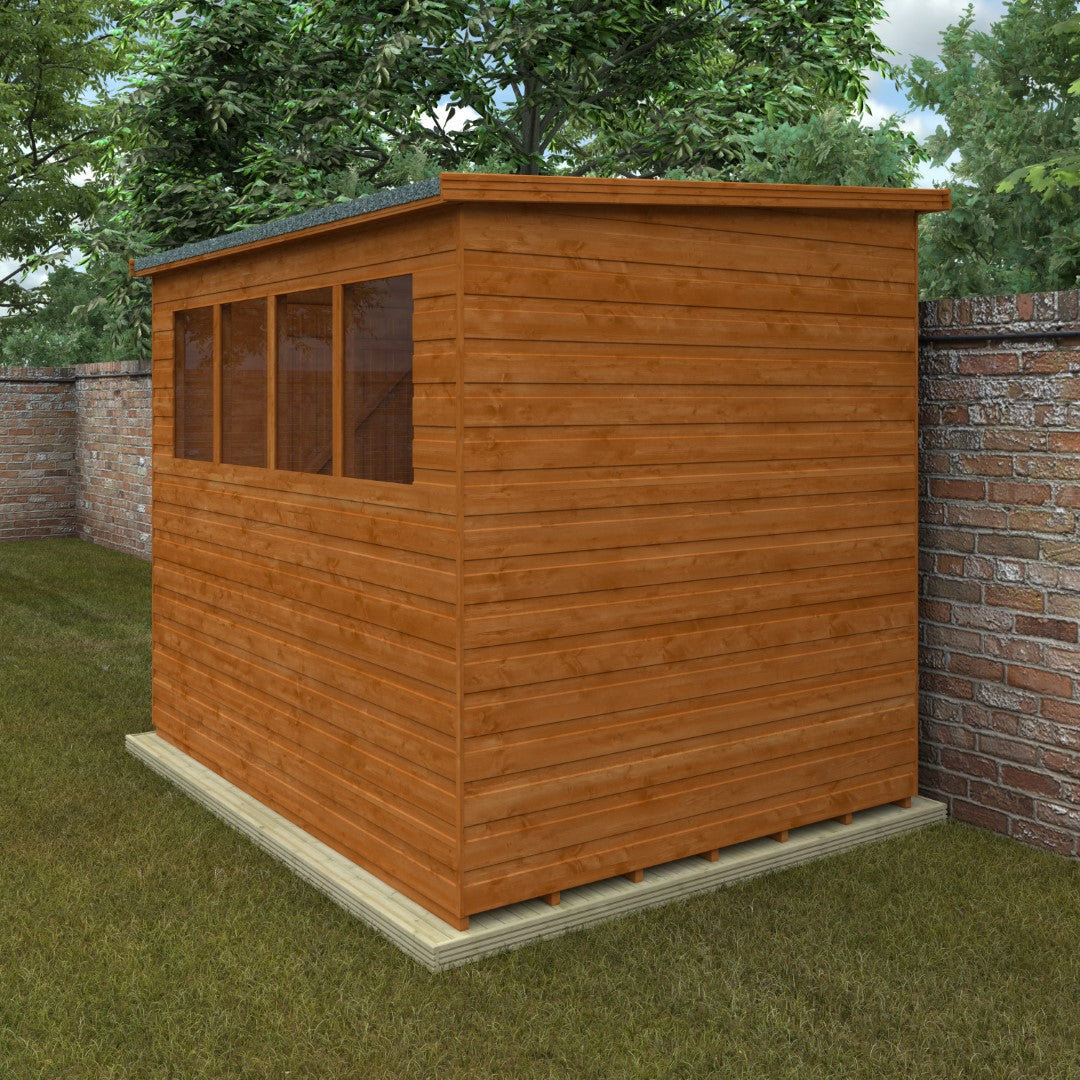 GardenArch 8x6 Lean-To Pent Wooden Shed