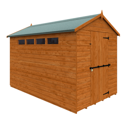 GardenArch 10x6 Security Apex Wooden Shed