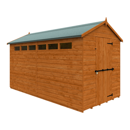 GardenArch 12x6 Security Apex Wooden Shed