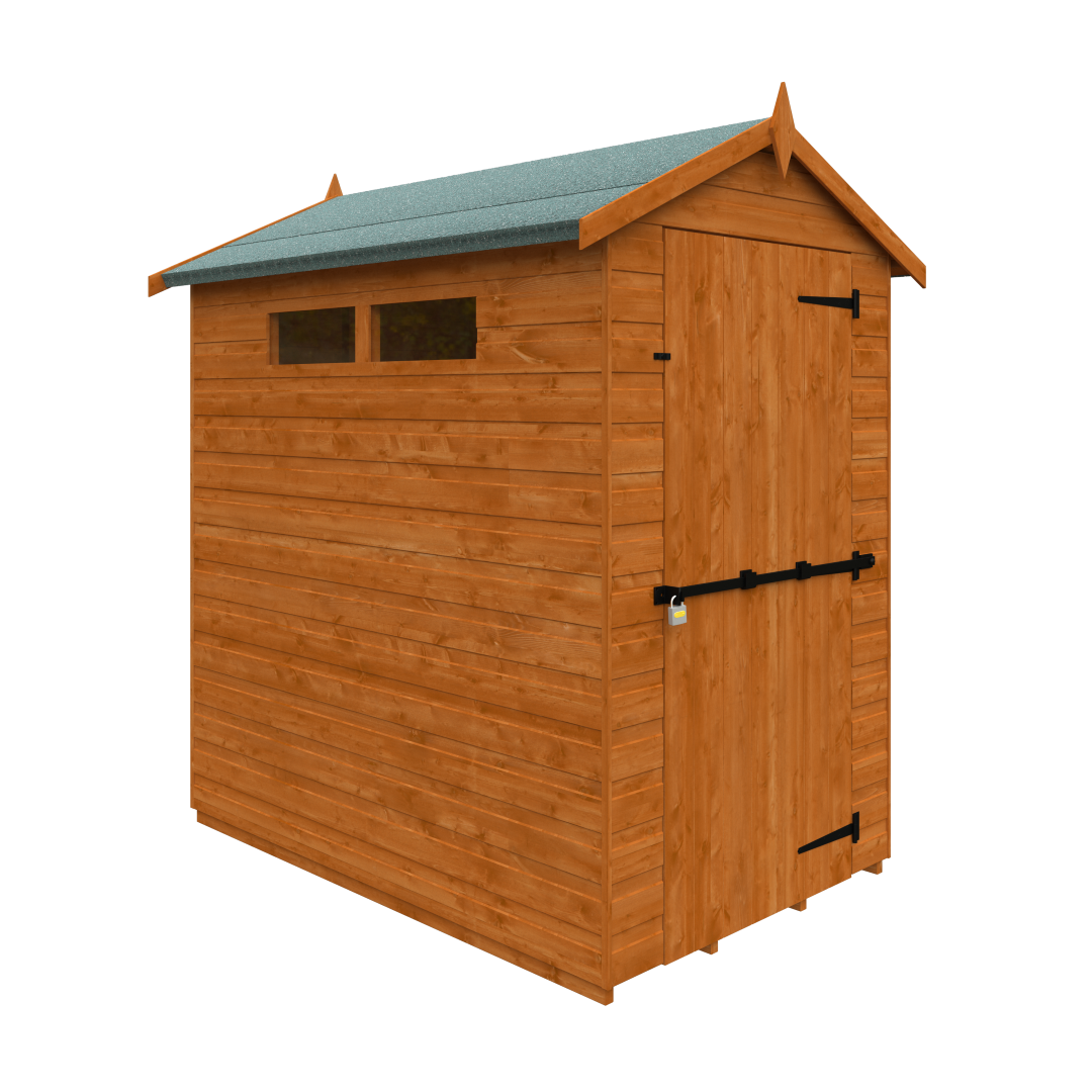 GardenArch 6x4 Security Apex Wooden Shed