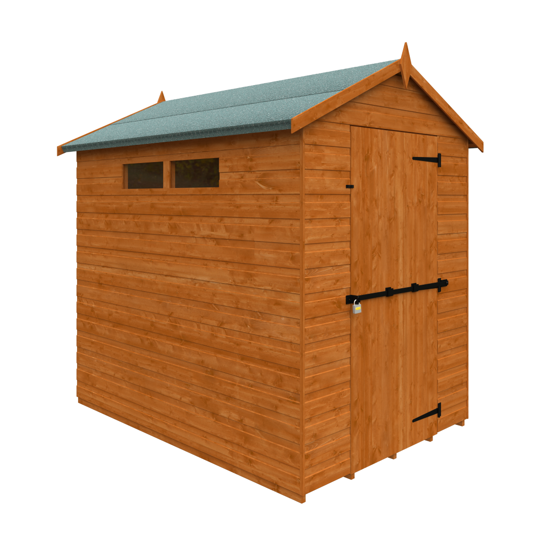GardenArch 7x5 Security Apex Wooden Shed