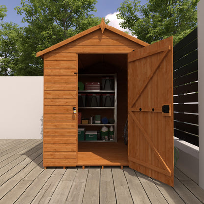 GardenArch 8x6 Security Apex Wooden Shed