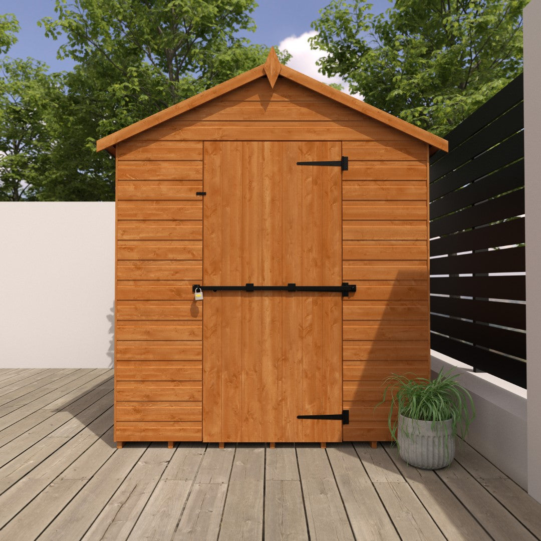 GardenArch 8x6 Security Apex Wooden Shed