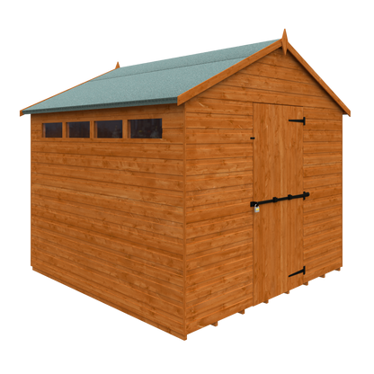 GardenArch 8x8 Security Apex Wooden Shed
