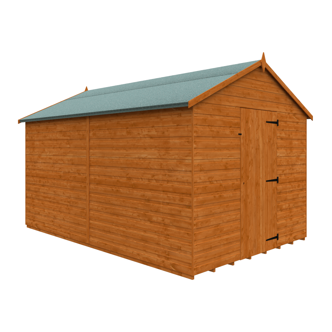 GardenArch 12x8 Super Apex Windowless Wooden Shed