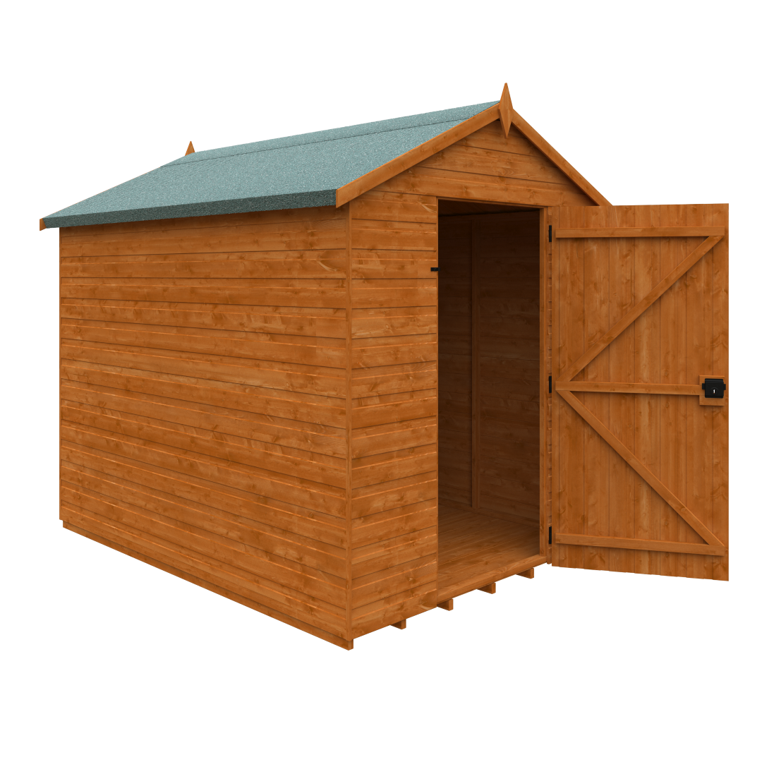 GardenArch 8x6 Super Apex Windowless Wooden Shed