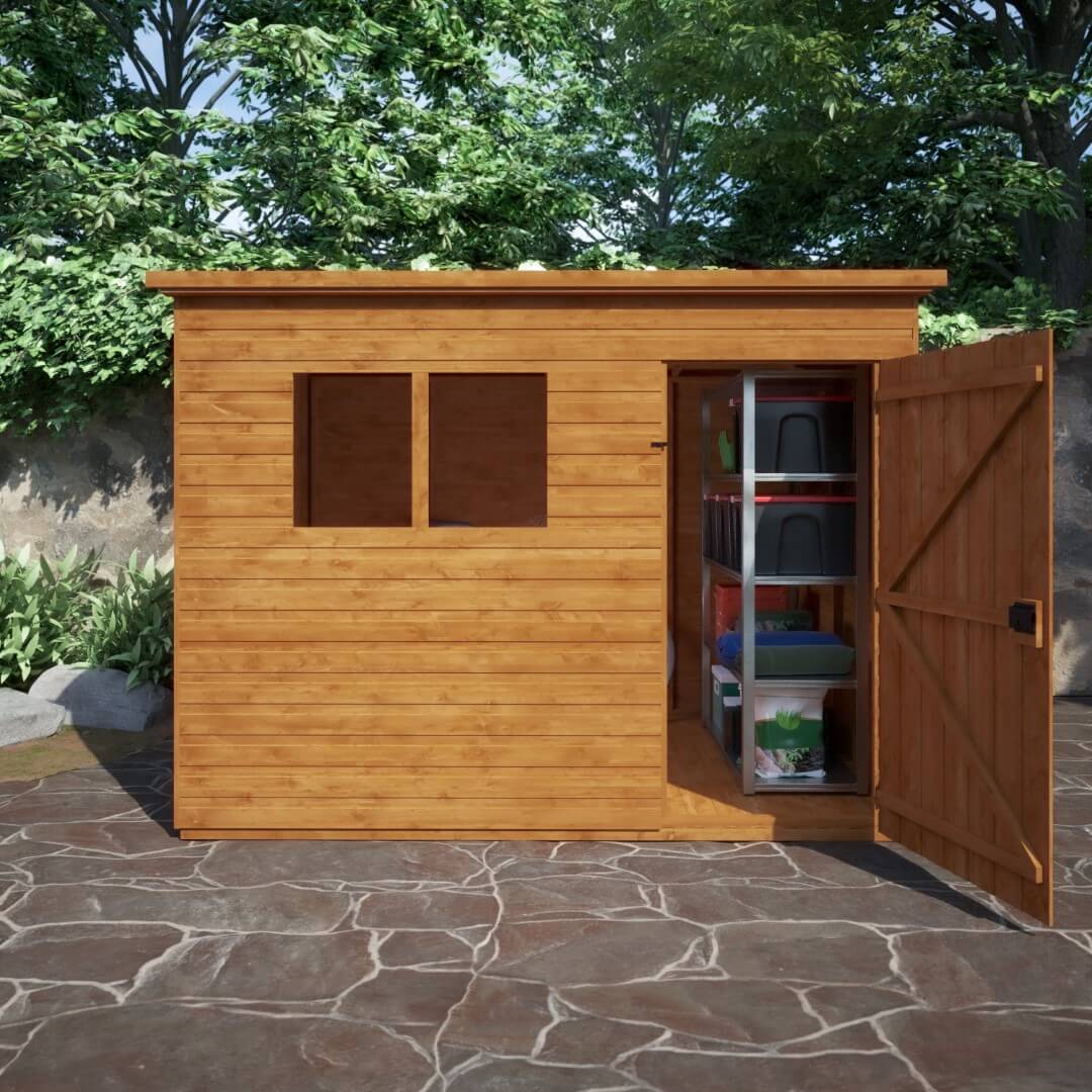 GardenArch 9x6 Super Pent Wooden Shed