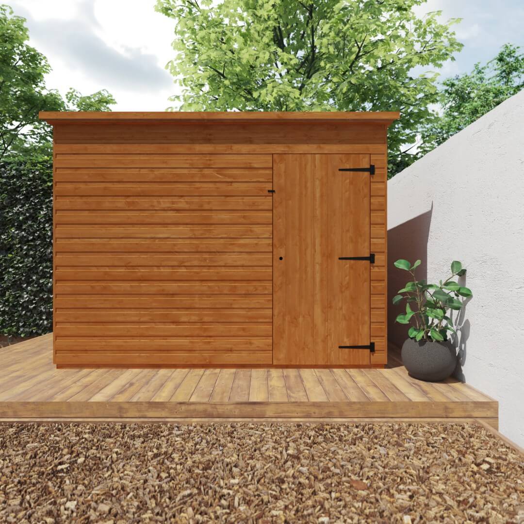 GardenArch 9x6 Super Pent Windowless Wooden Shed
