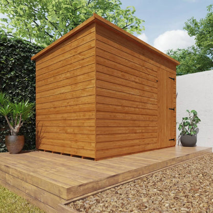 GardenArch 9x6 Super Pent Windowless Wooden Shed