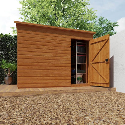 GardenArch 9x6 Super Pent Windowless Wooden Shed